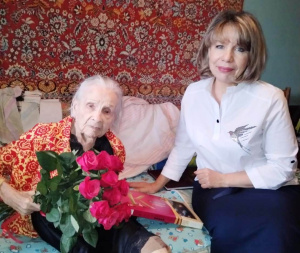 Поздравляем с 100-летним юбилеем БАЛЬЦЕВИЧ Валентину Петровну,  ветерана Великой Отечественной войны, получателя социальных услуг АНО СОН «Опора»!
