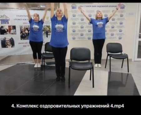 Комплекс оздоровительных упражнений 4 для сотрудников «Опоры»