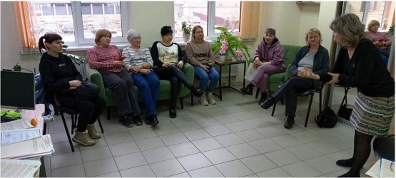 Завершающее образовательное мероприятие с одной группой социальных работников из Центрального района