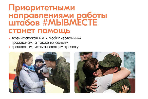 Информация о деятельности штабов #МЫВМЕСТЕ