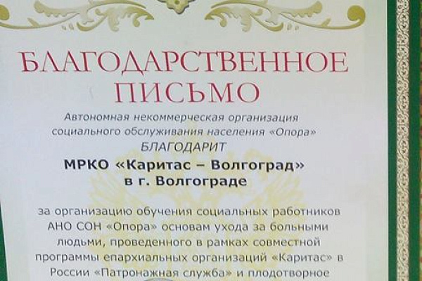 Участие в круглом столе по вопросам межсекторного взаимодействия «Уход как процесс: развитие системы ухода за больными, пожилыми и инвалидами на территории  г. Волгограда»
